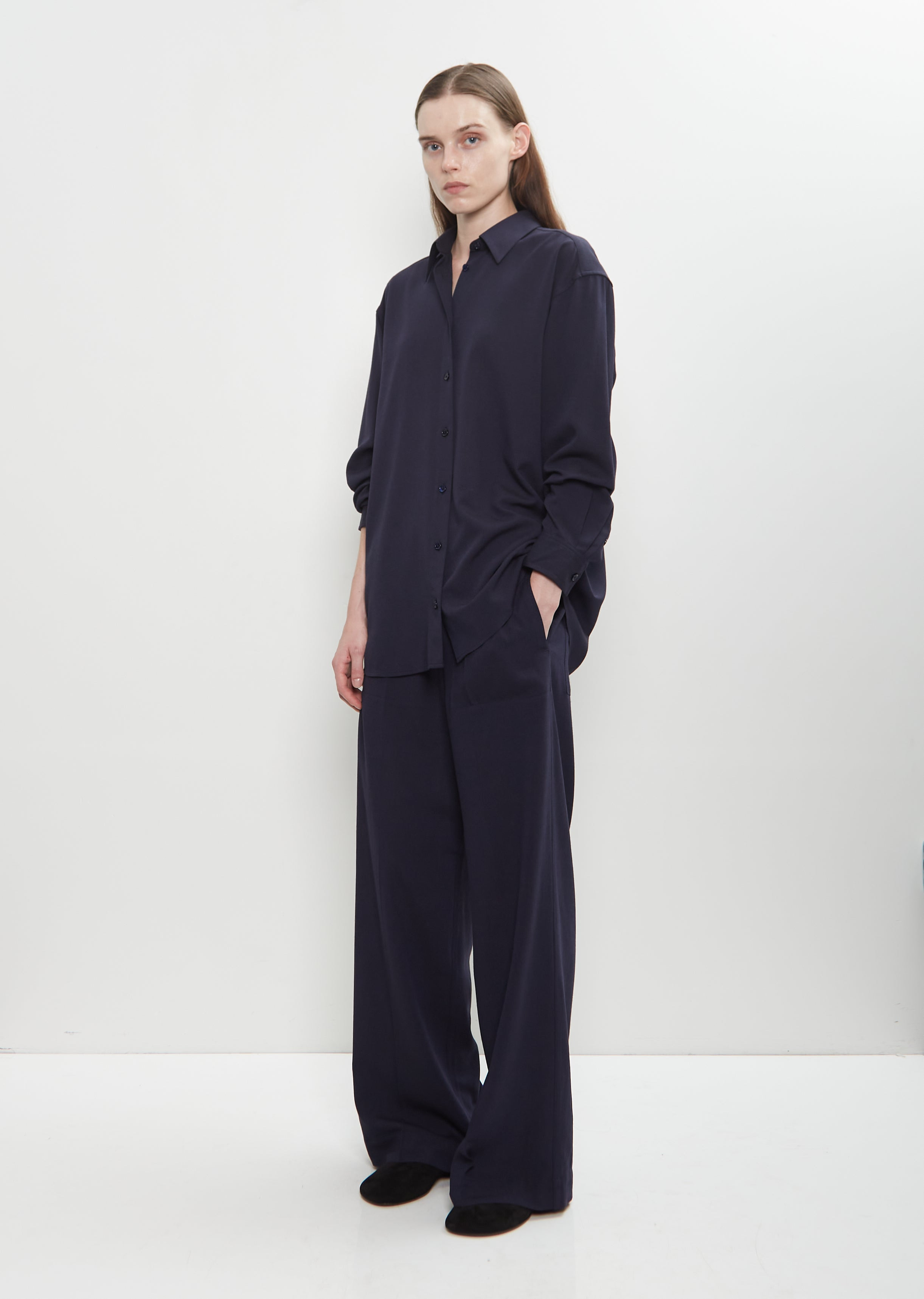 Classic Viscose Wool Fluid Shirt - 4