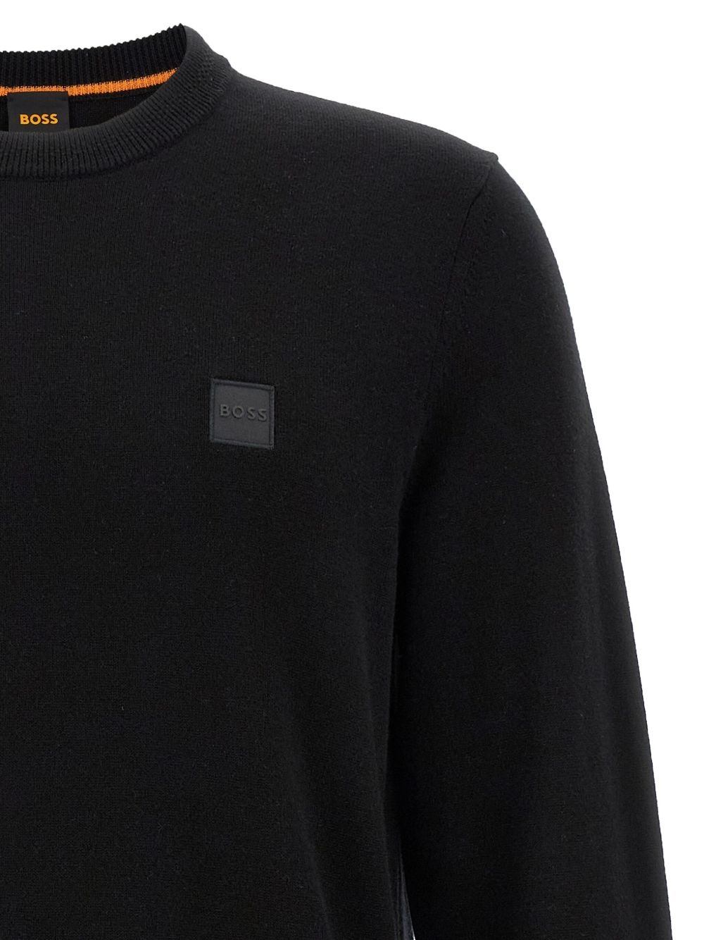 logo-patch crew-neck sweater - 3