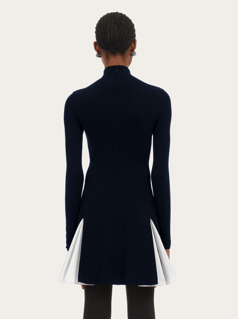 Dress with contrasting inserts 3