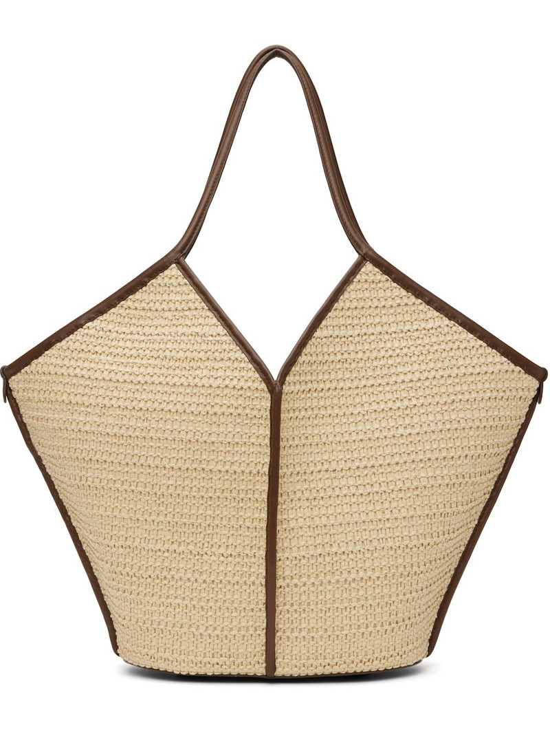 Beige Calella Raffia Tote - 1