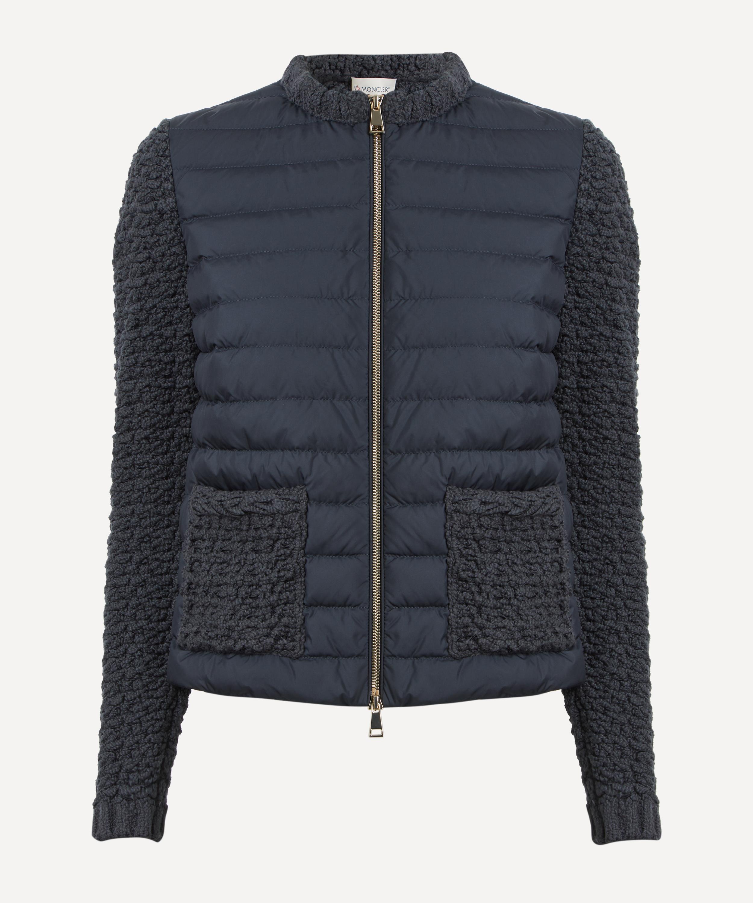 Padded Knitted Cardigan - 1