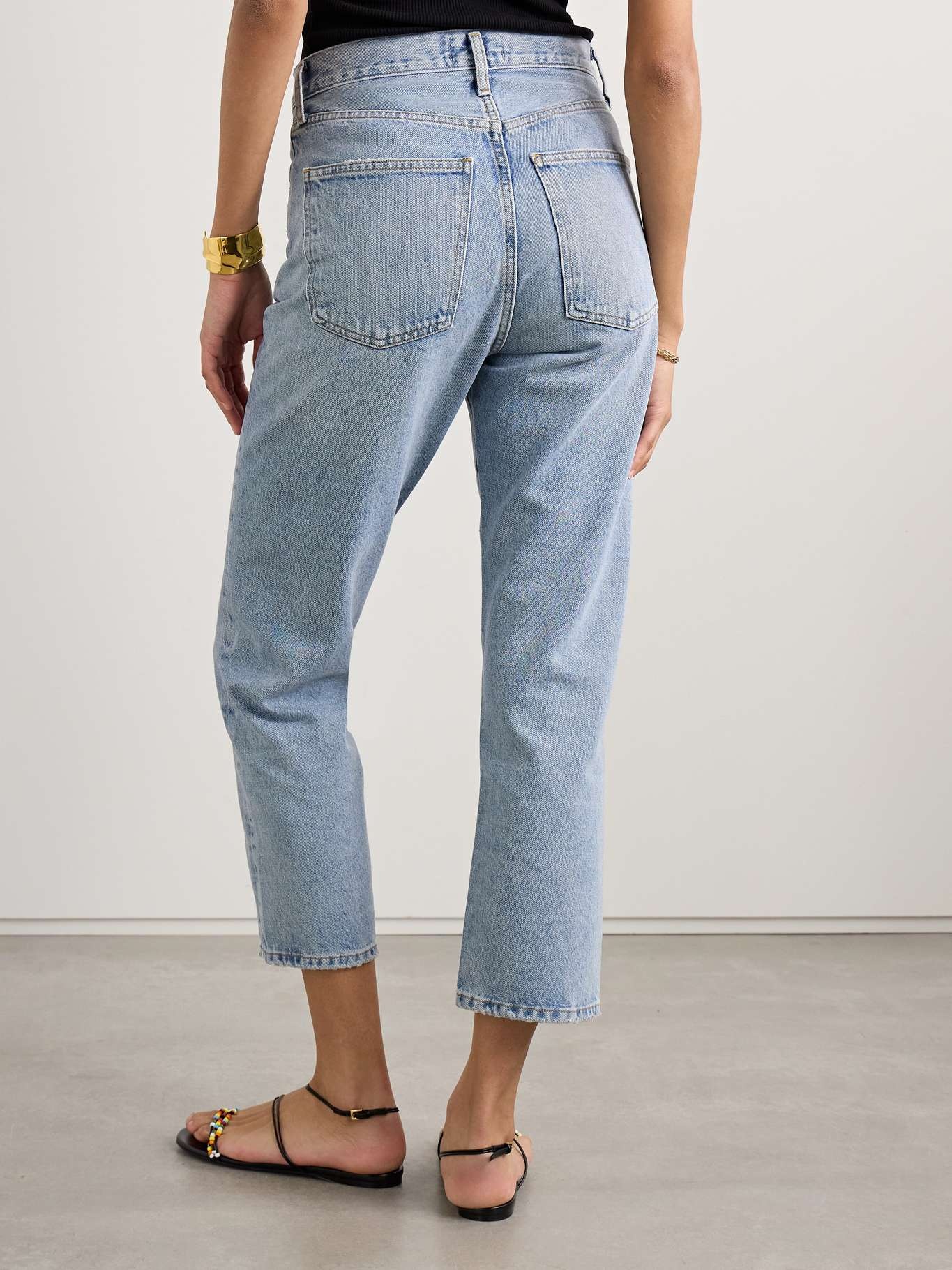 '90s Crop mid-rise straight-leg jeans Light denim - 4