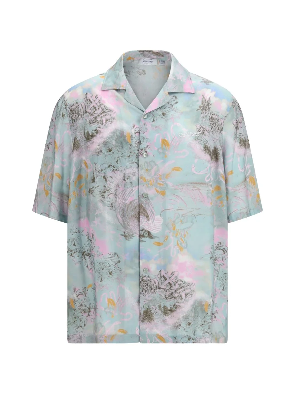printed bowling shirt - 1