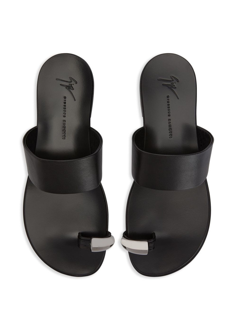 Norbert leather slides 4