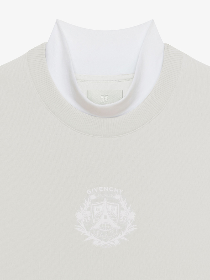 HIGH NECK LAYERED SWEATSHIRT 5