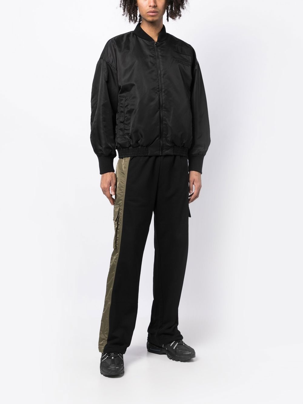 embroidered zip-up bomber jacket - 2
