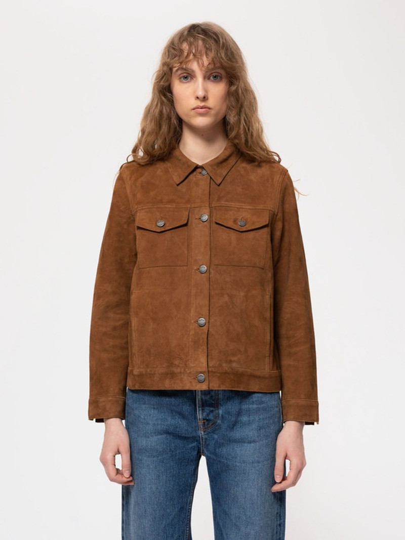 Bettina Nubuck Jacket Camel 9