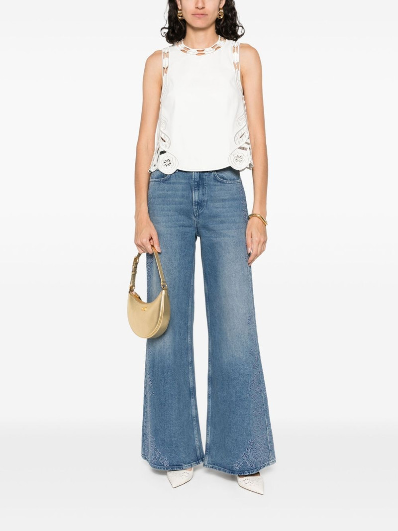 maje embroidered jeans outlook