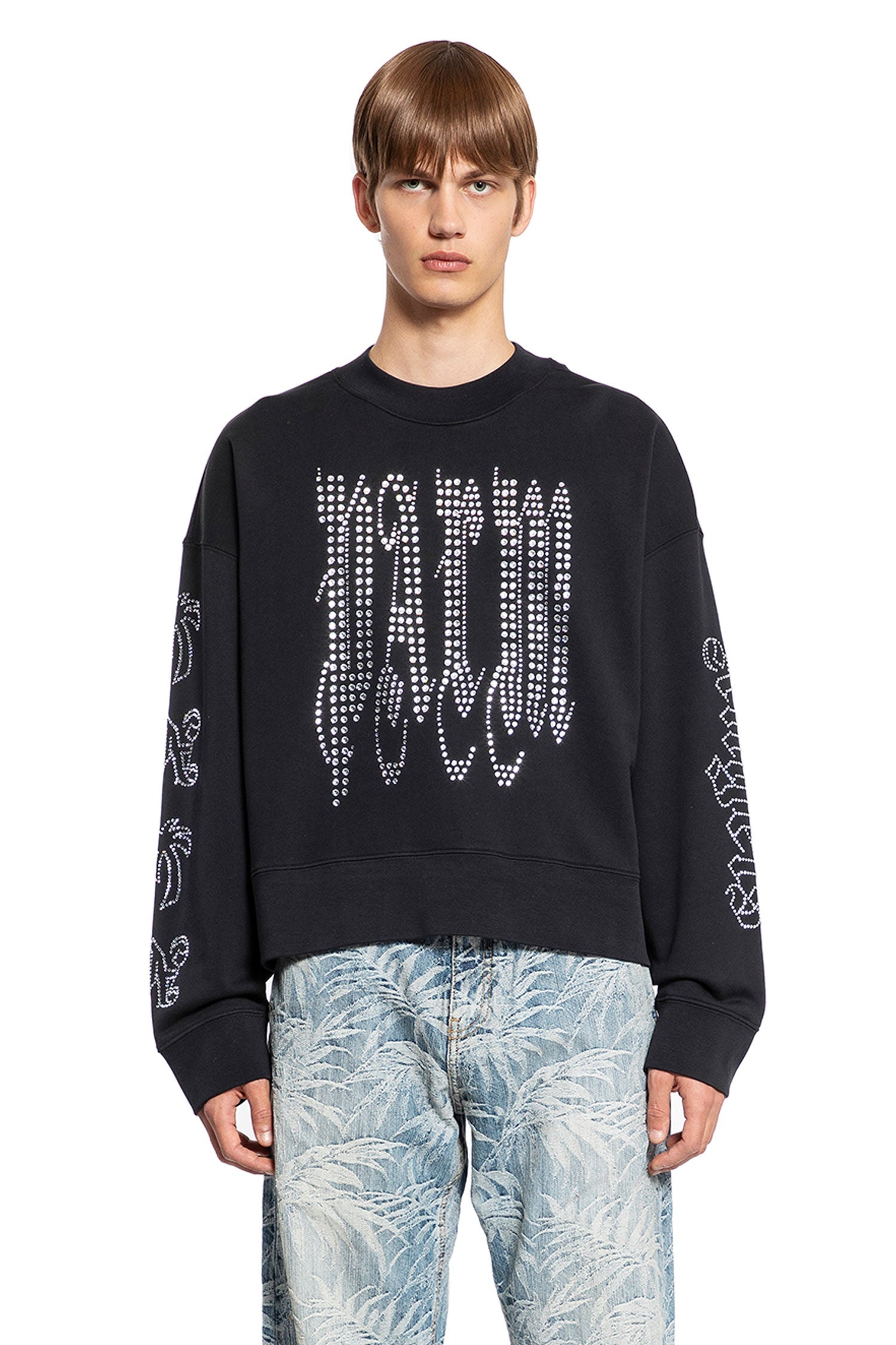 Studded-Gothic-Palm-Sweatshirt - 1