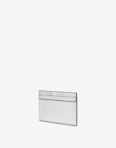 Moschino LETTERING LOGO FOILED CARD HOLDER outlook