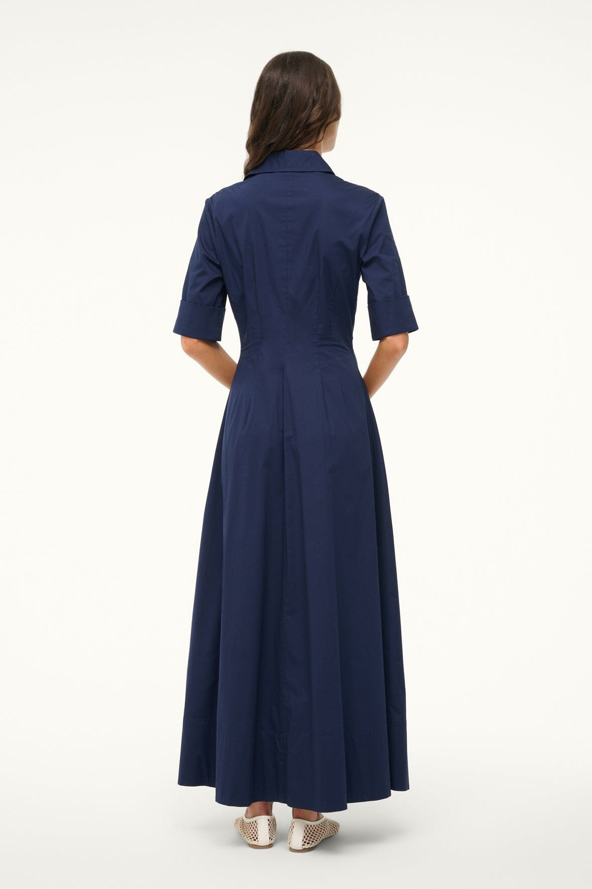 STAUD JOAN MAXI DRESS NAVY - 2