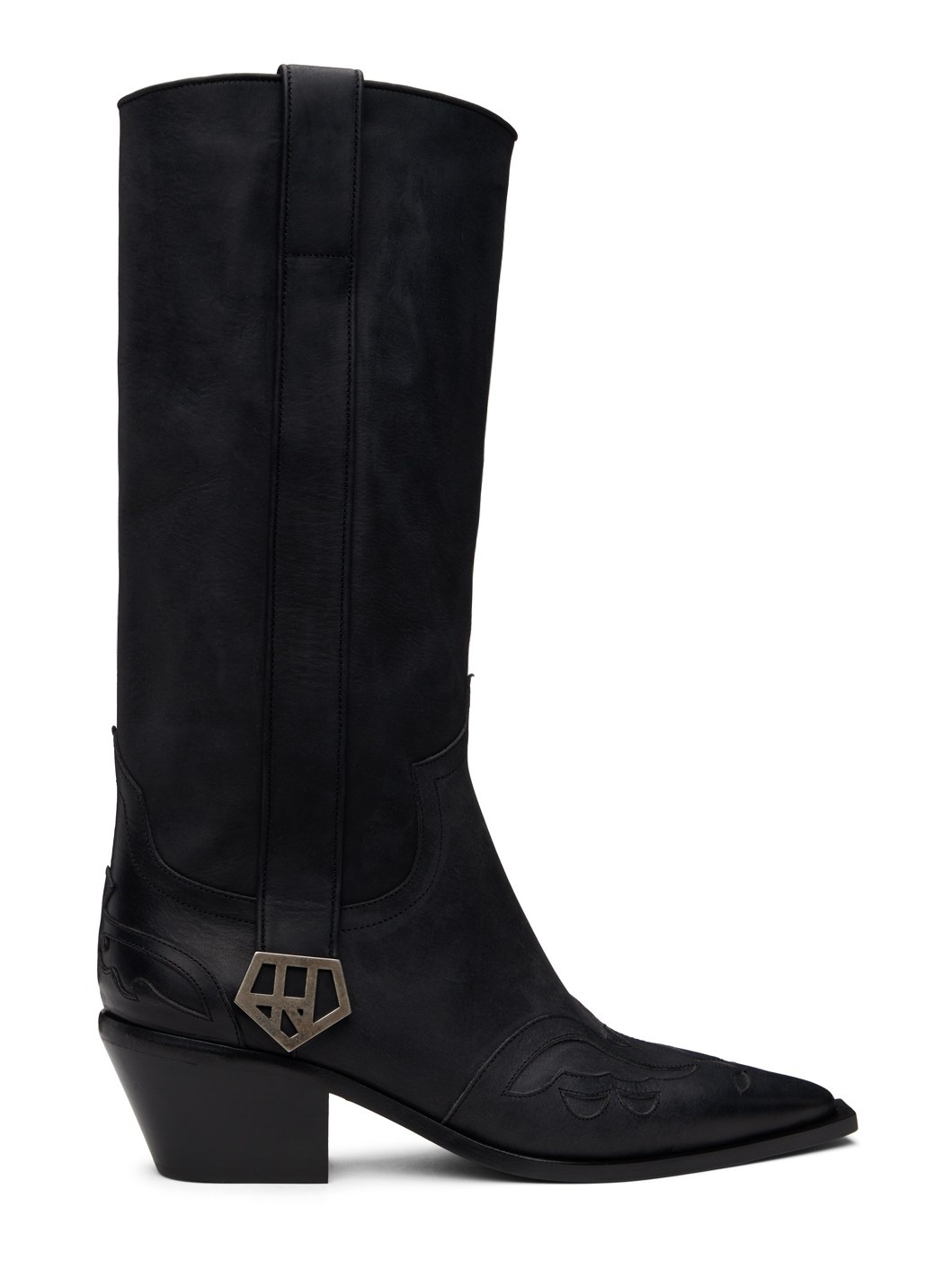 Black Cowboy Boots - 1