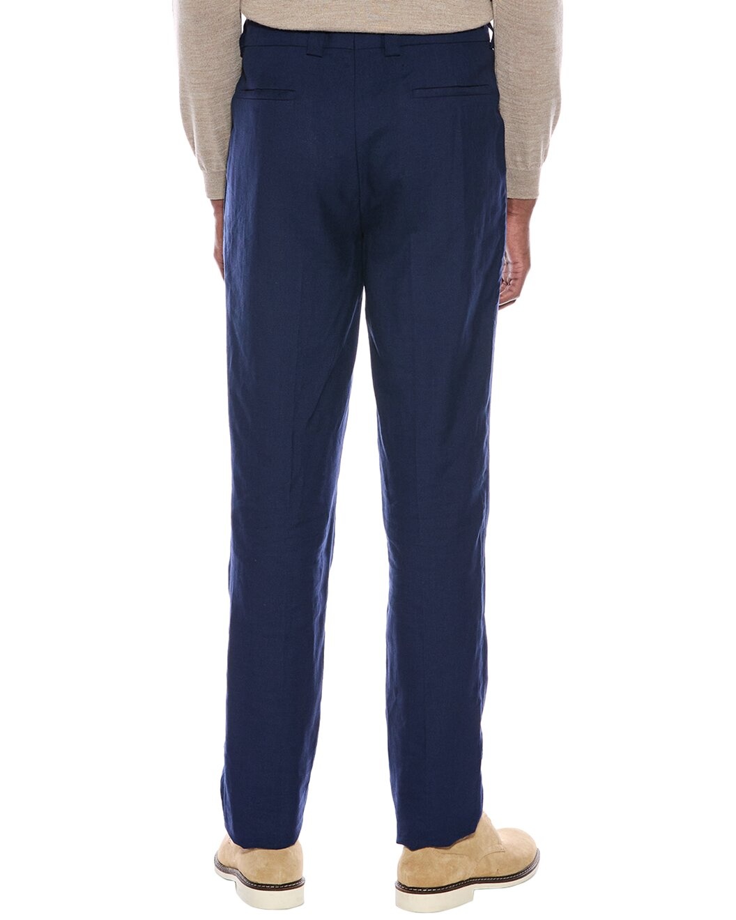 Brunello Cucinelli Leisure Fit Linen & Wool-Blend Pant - 2