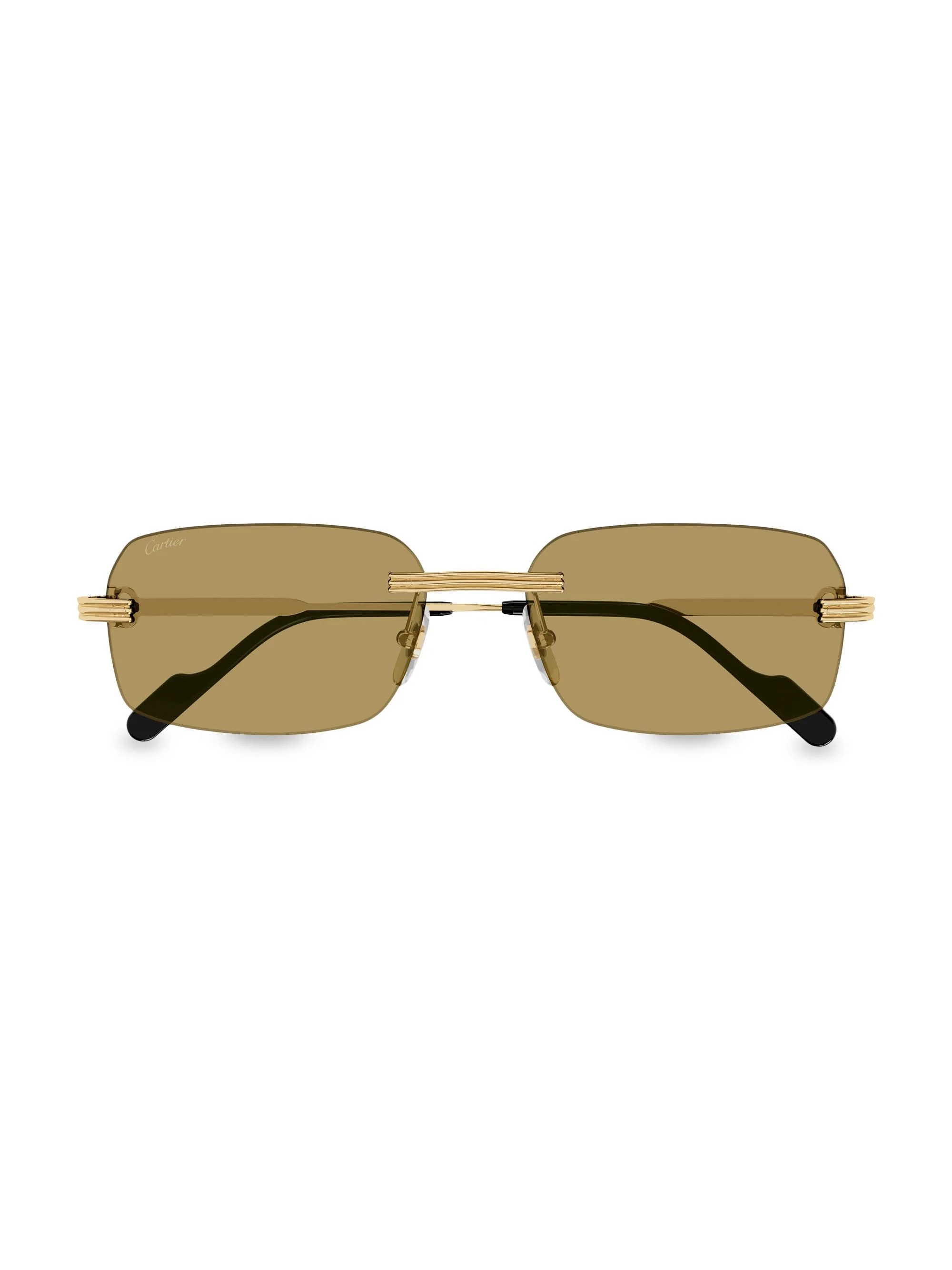 Men's Core Range 58MM Rectangular Sunglasses - Gold Yellow - 1