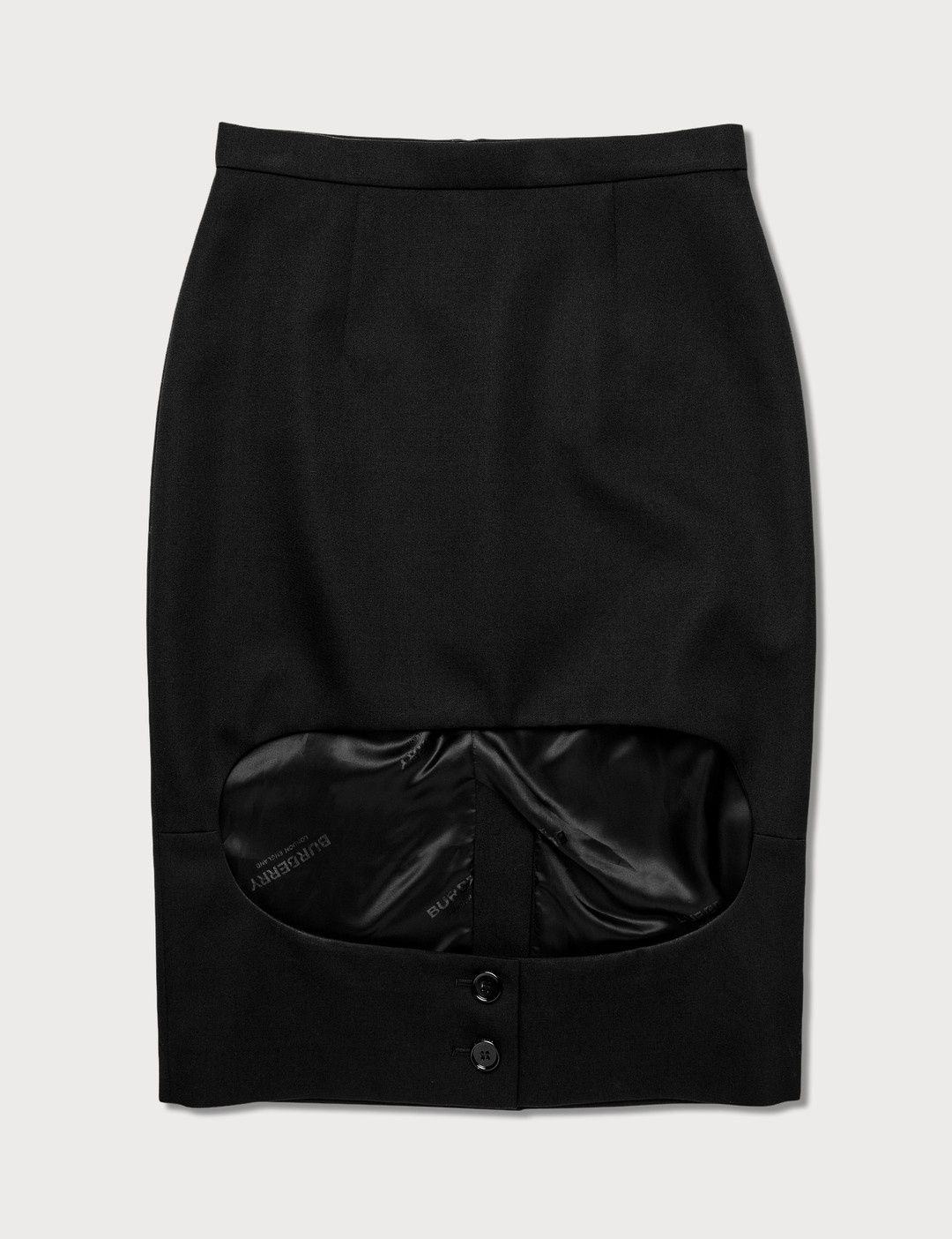 GRAIN DE POUDRE WOOL STEP-THROUGH SKIRT - 1