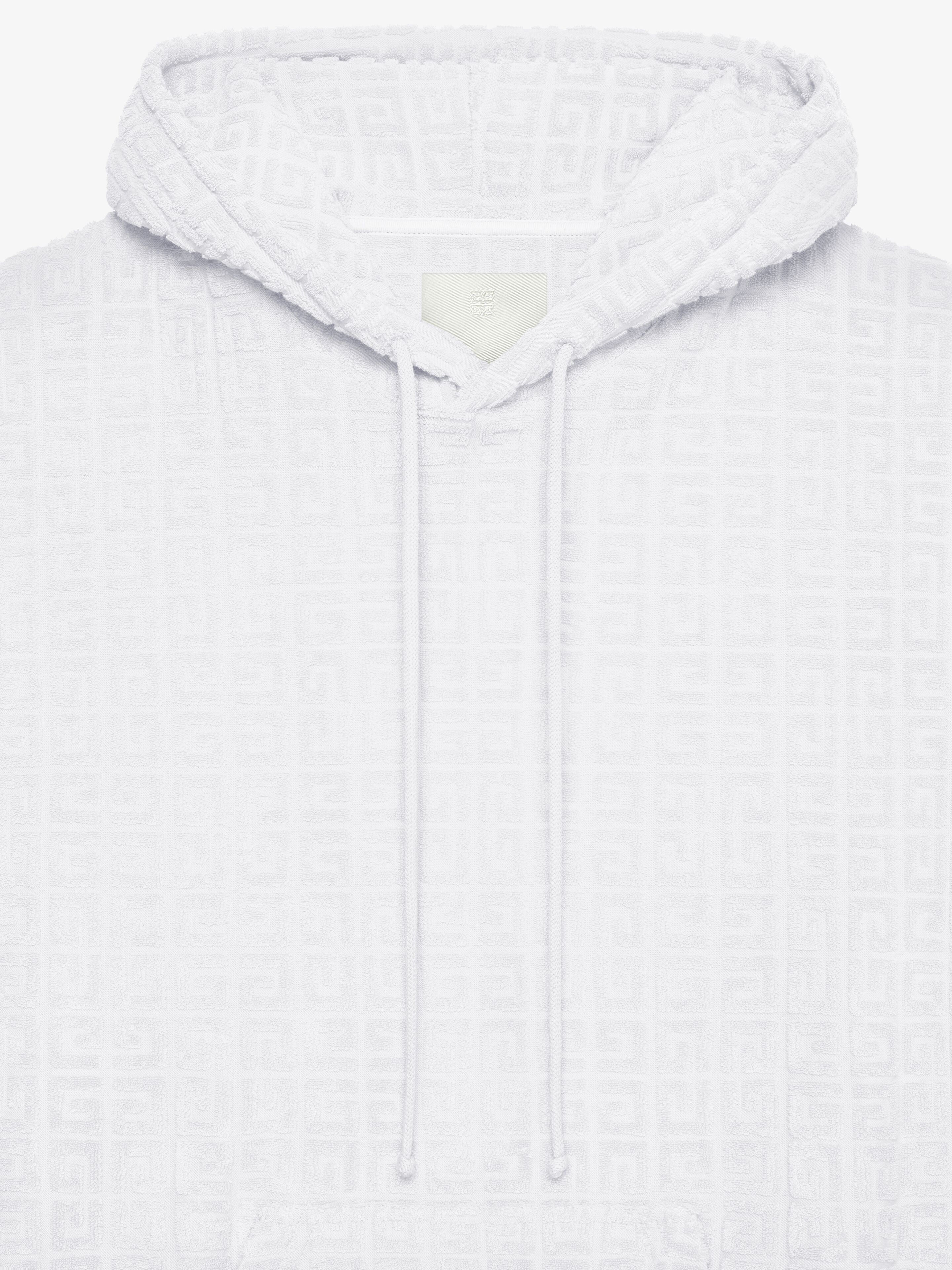 HOODIE IN 4G COTTON TOWELLING JACQUARD - 5