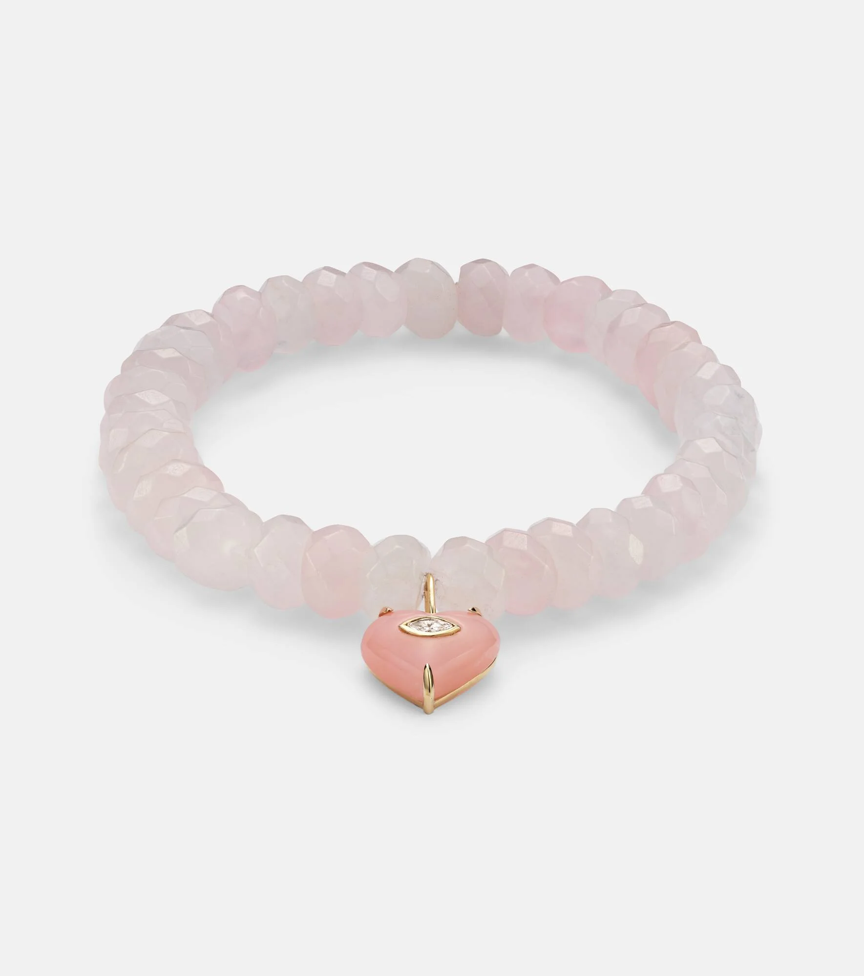 14kt gold bracelet with opal and diamond - 1