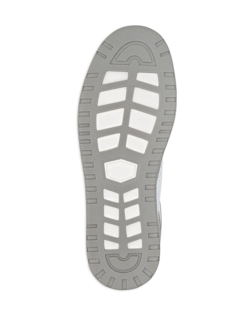 Hexagon panelled low-top sneakers 4