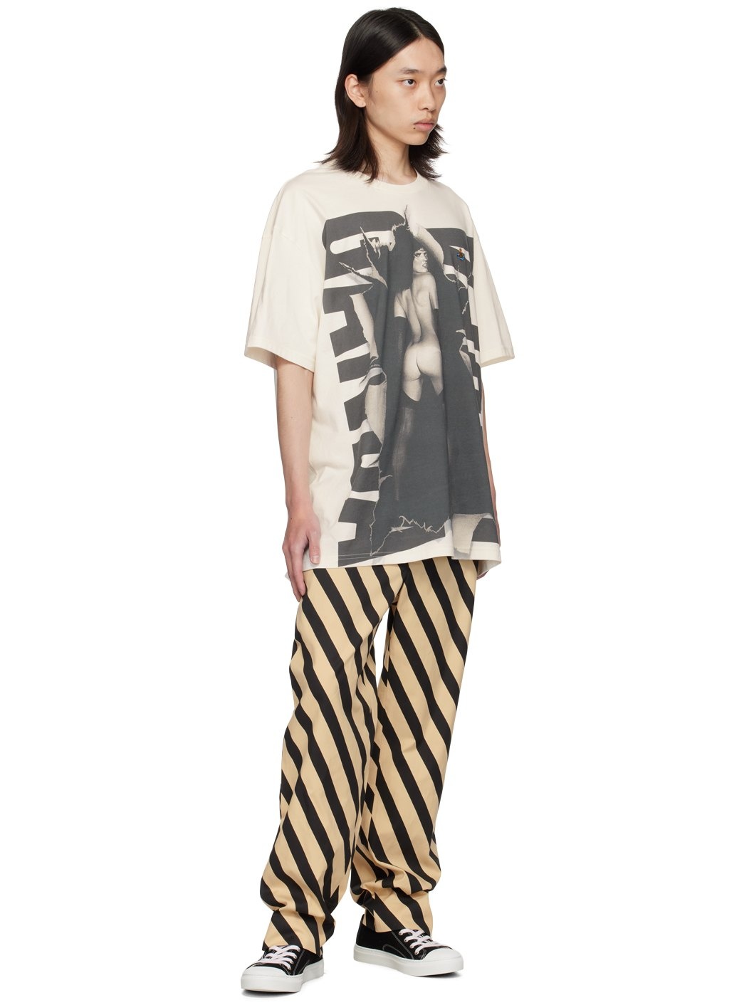 VIVIENNE WESTWOOD Propaganda Oversized Ｔシャツ Vivienne Westwood PROPAGANDA OVERSIZED T-SHIRT | REVERSIBLE