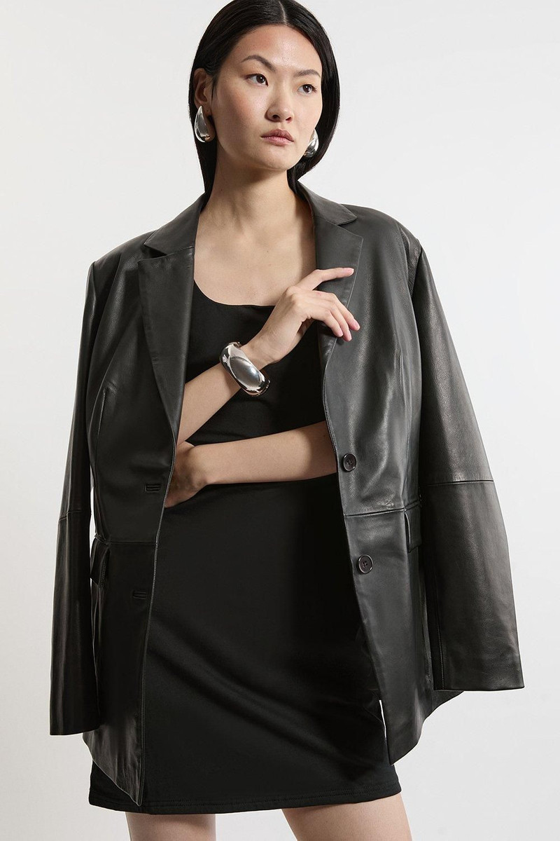 KAREN MILLEN Stretch Cotton Jersey Strappy Mini Dress outlook