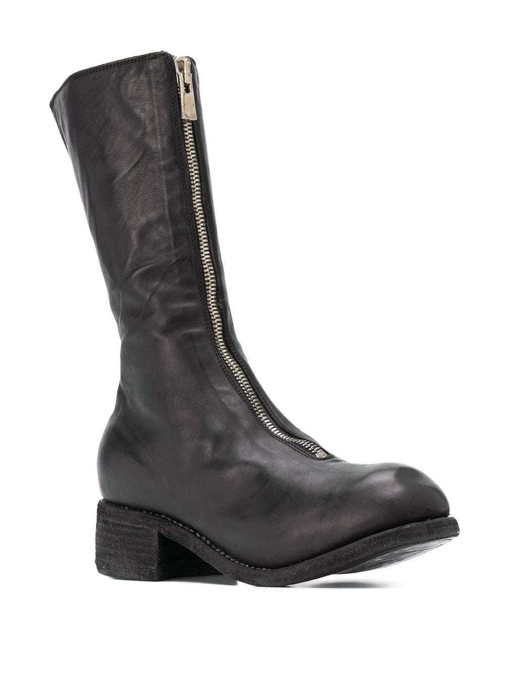 mid-calf leather boots - 2