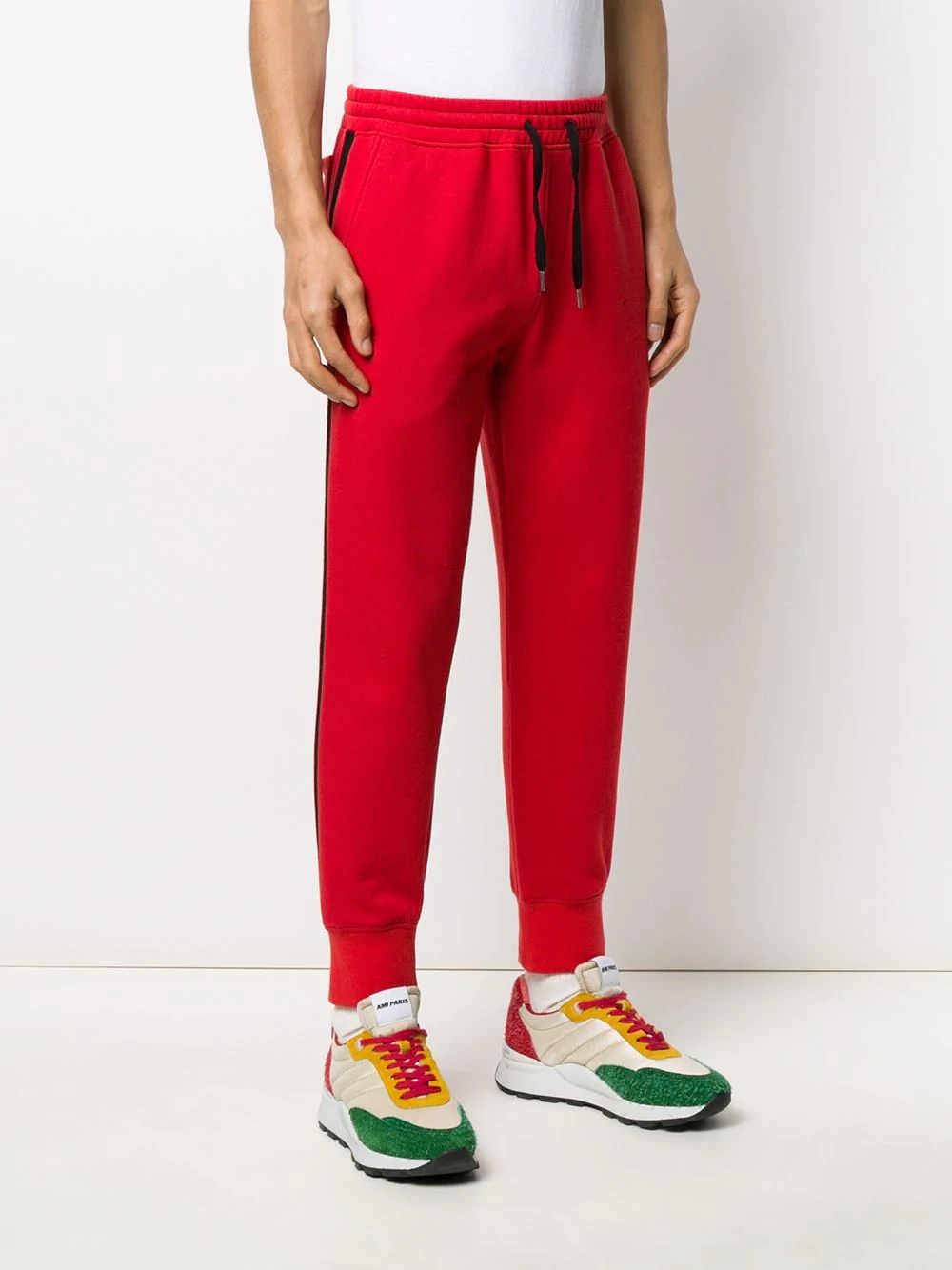 contrast stripe track trousers - 3