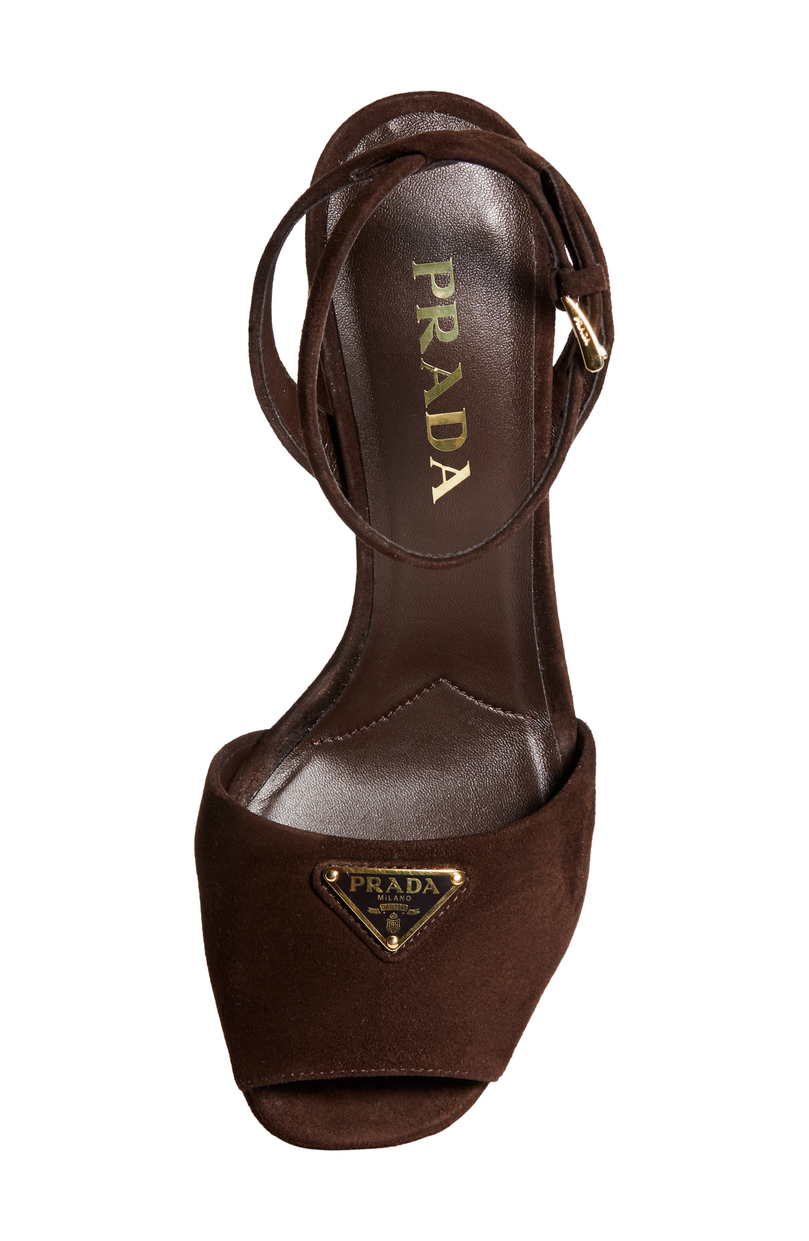 Prada Logo Platform Sandal in Moro at Nordstrom - 5