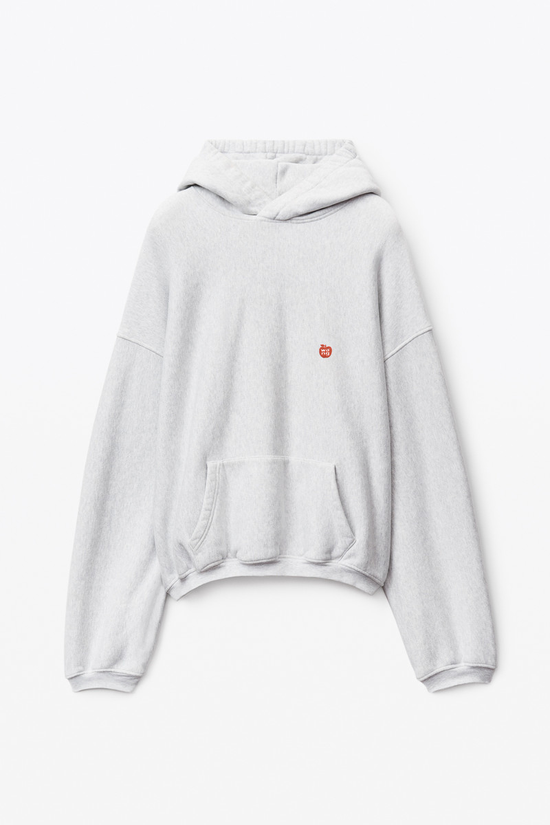 APPLE PUFF HOODED SWEATSHIRT IN TERRY 1
