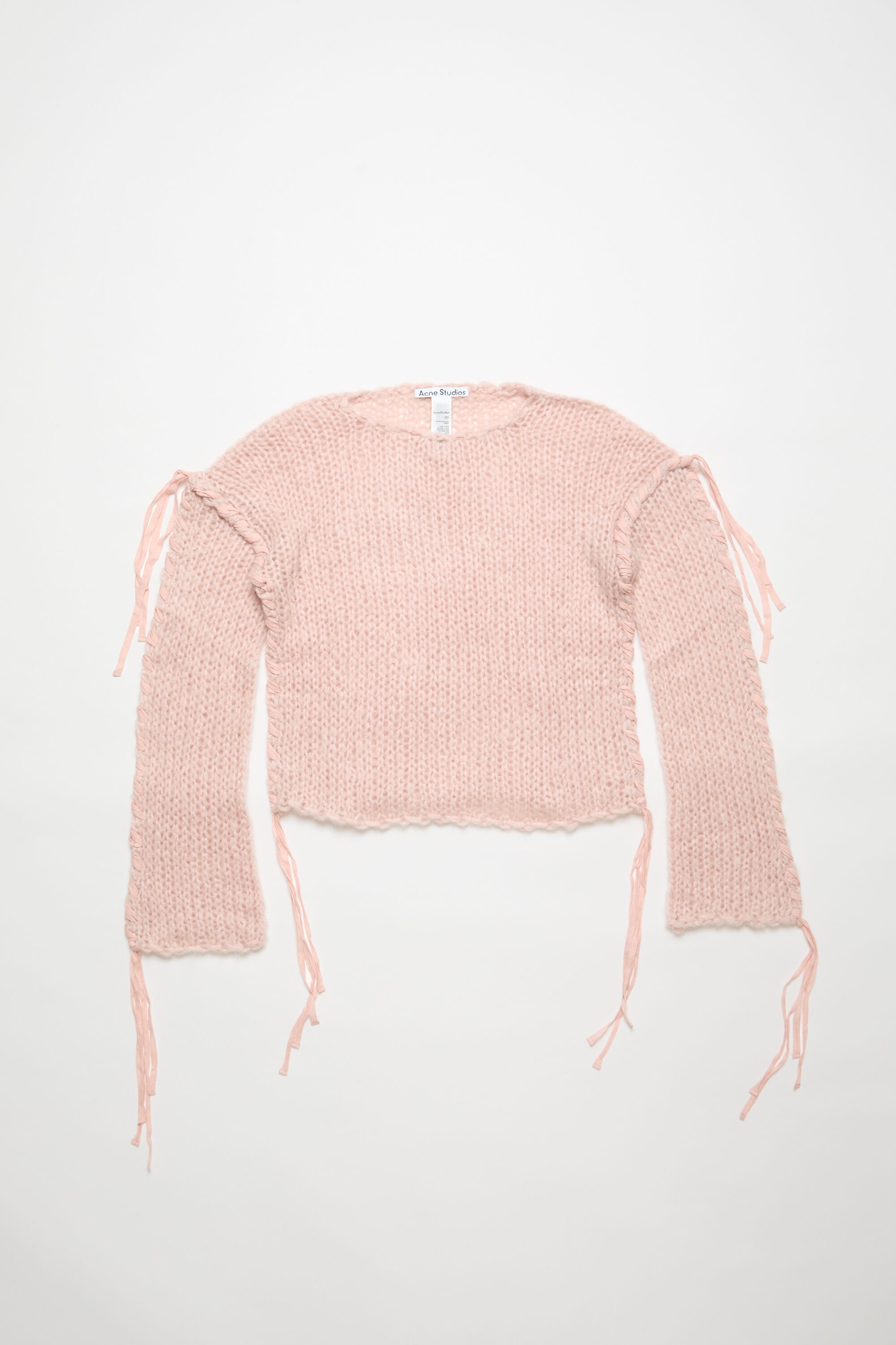 Lacing knit jumper - Light pink - 6