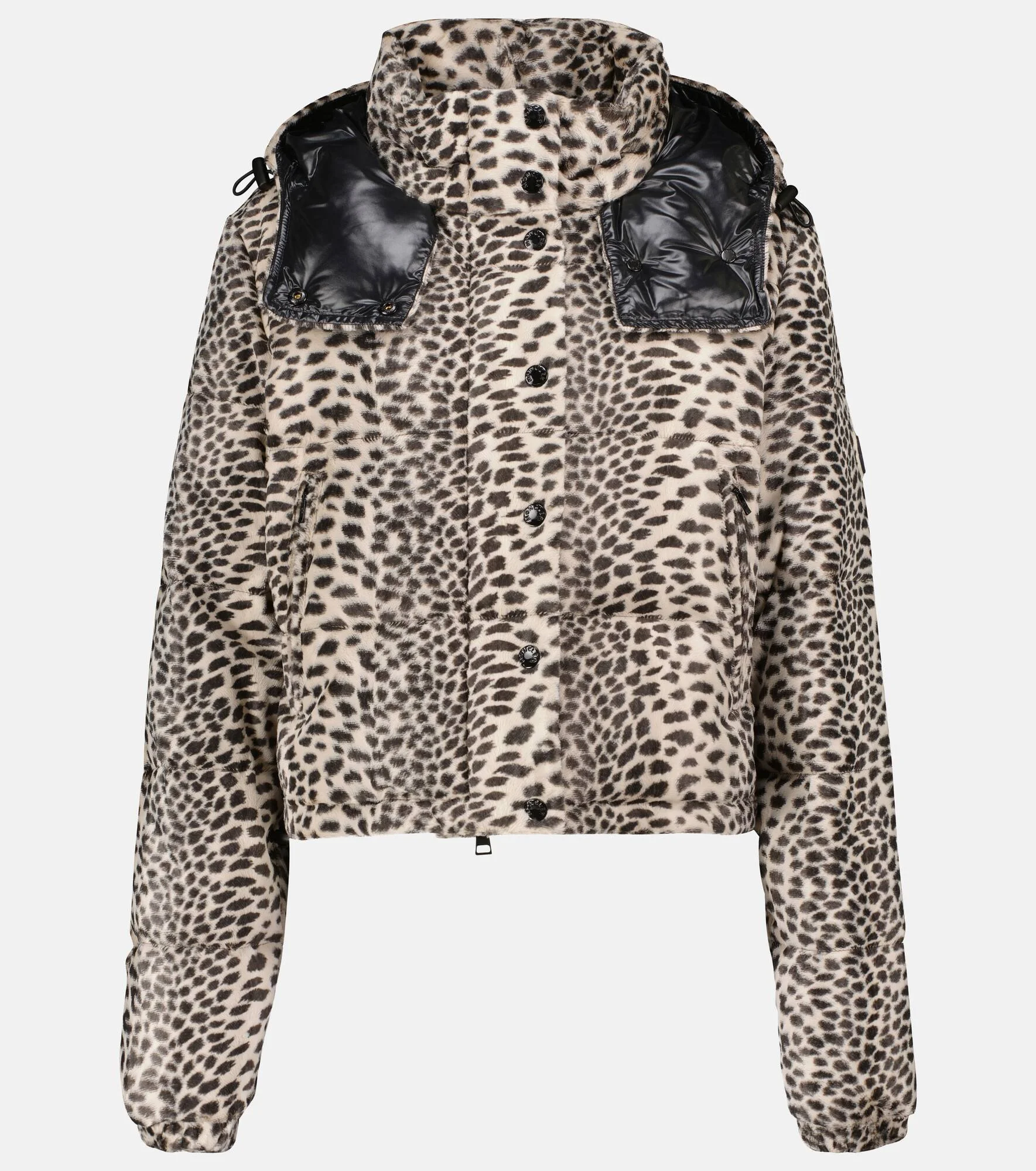 leopard-print padded jacket - 1