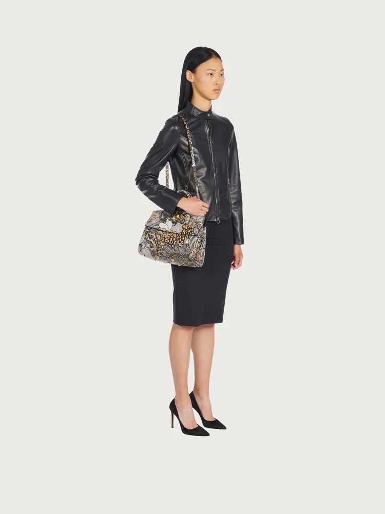 FERRAGAMO STUDIO BAG FOULARD PRINT (S) - 3