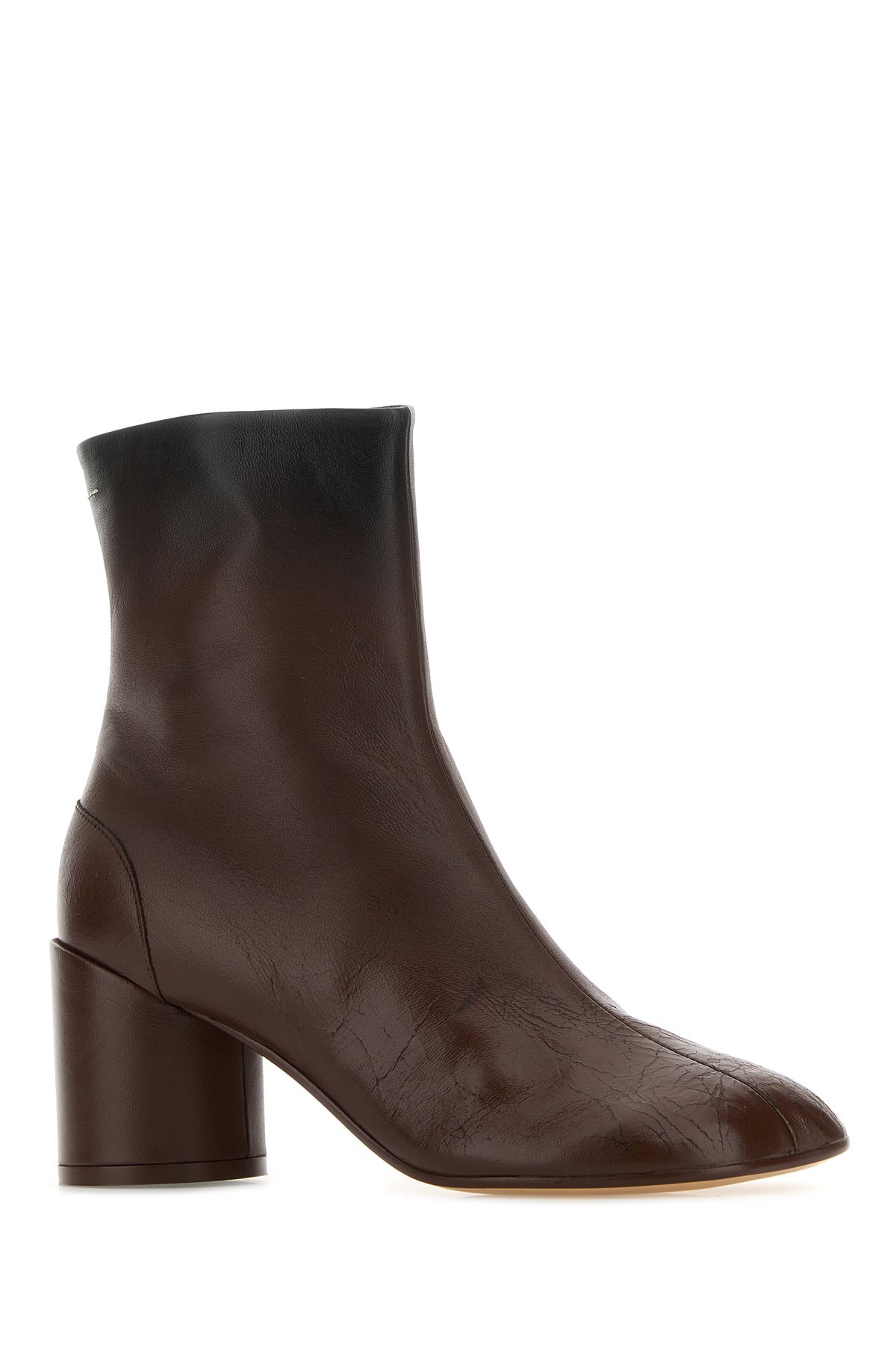 Chocolate leather ankle boots - 2