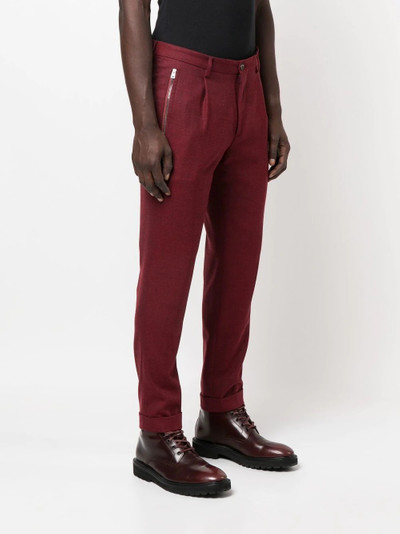 Etro pleated wool-blend trousers outlook