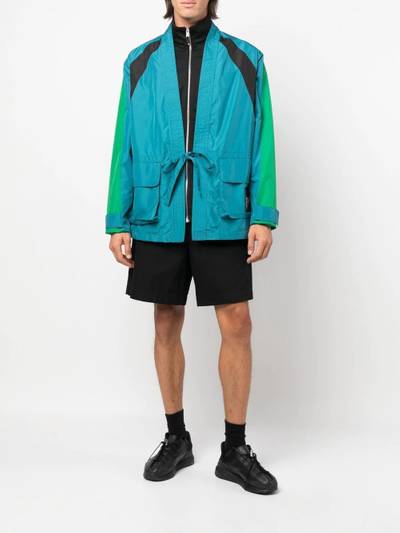 Ambush tie-front panelled technical jacket outlook