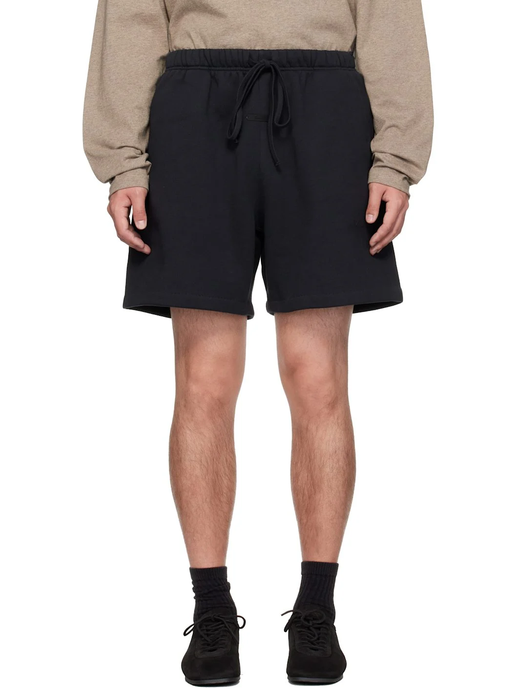 Black Classic Sweat Shorts - 1
