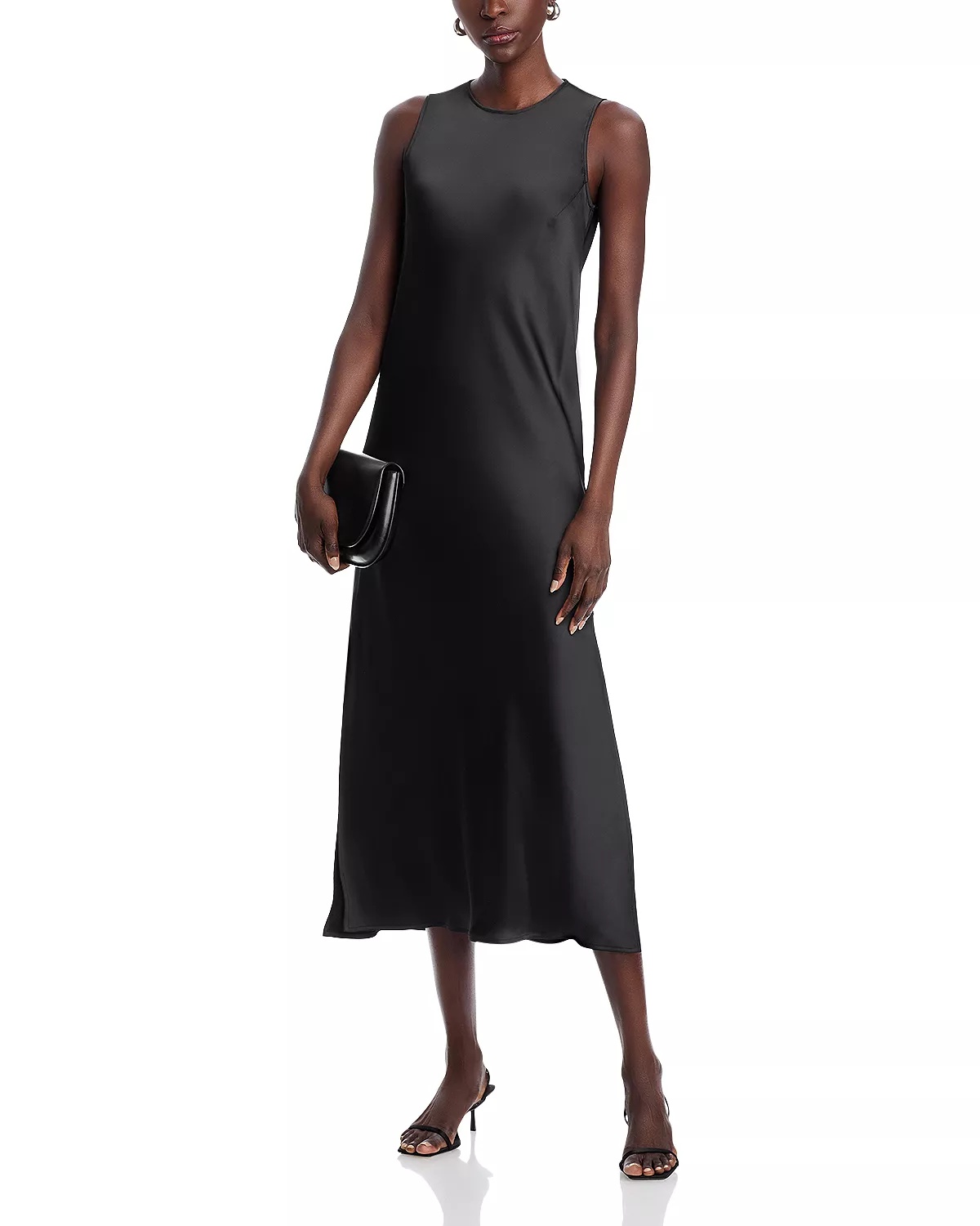 Satin Sleeveless Dress - 3