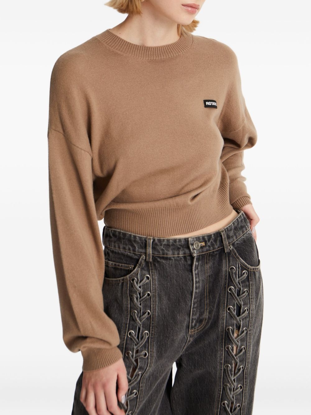 crew-neck merino-cashmere sweater - 4