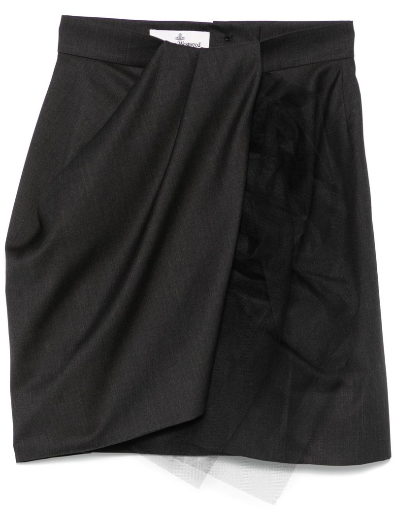 drape mini skirt 1