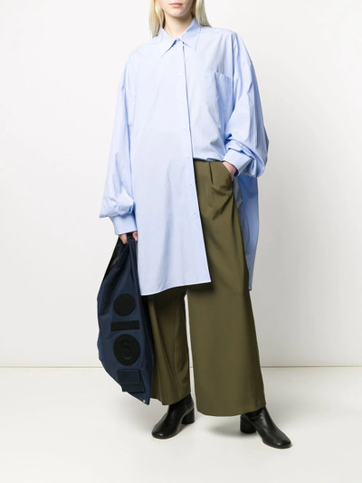 Maison Margiela asymmetric longline shirt outlook