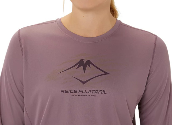 (WMNS) ASICS Fujitral Logo Long Sleeves T-Shirt 'Dusty Mauve' 2012D042-501 - 4