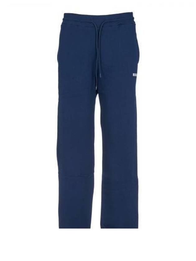 Micro Logo Cotton Track Pants Navy - 2