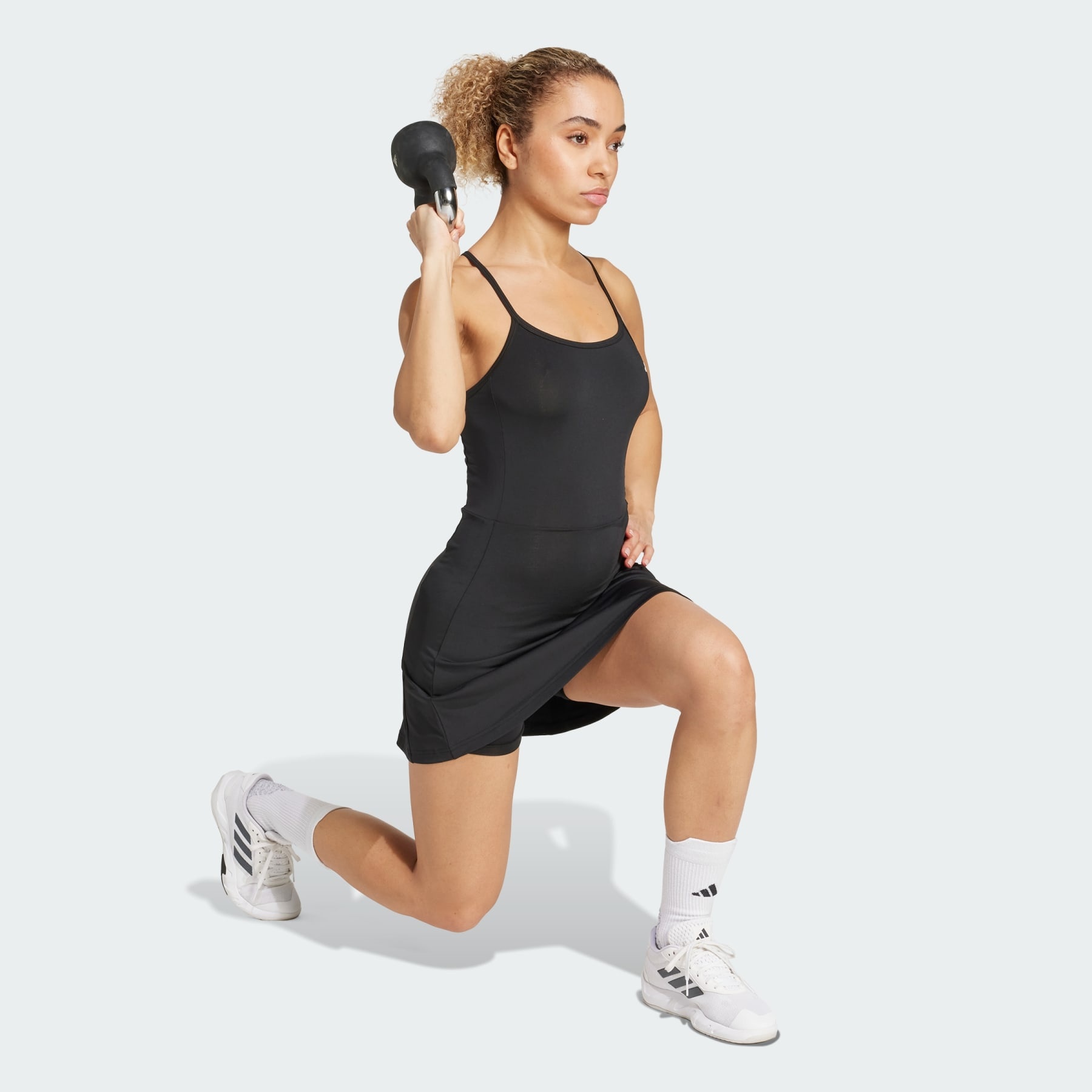 Train Essentials Workout Dress With Integrated Shorts - 4