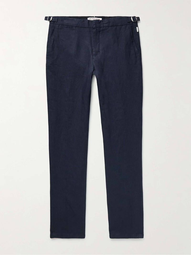 Griffon Slim-Fit Linen Trousers 1