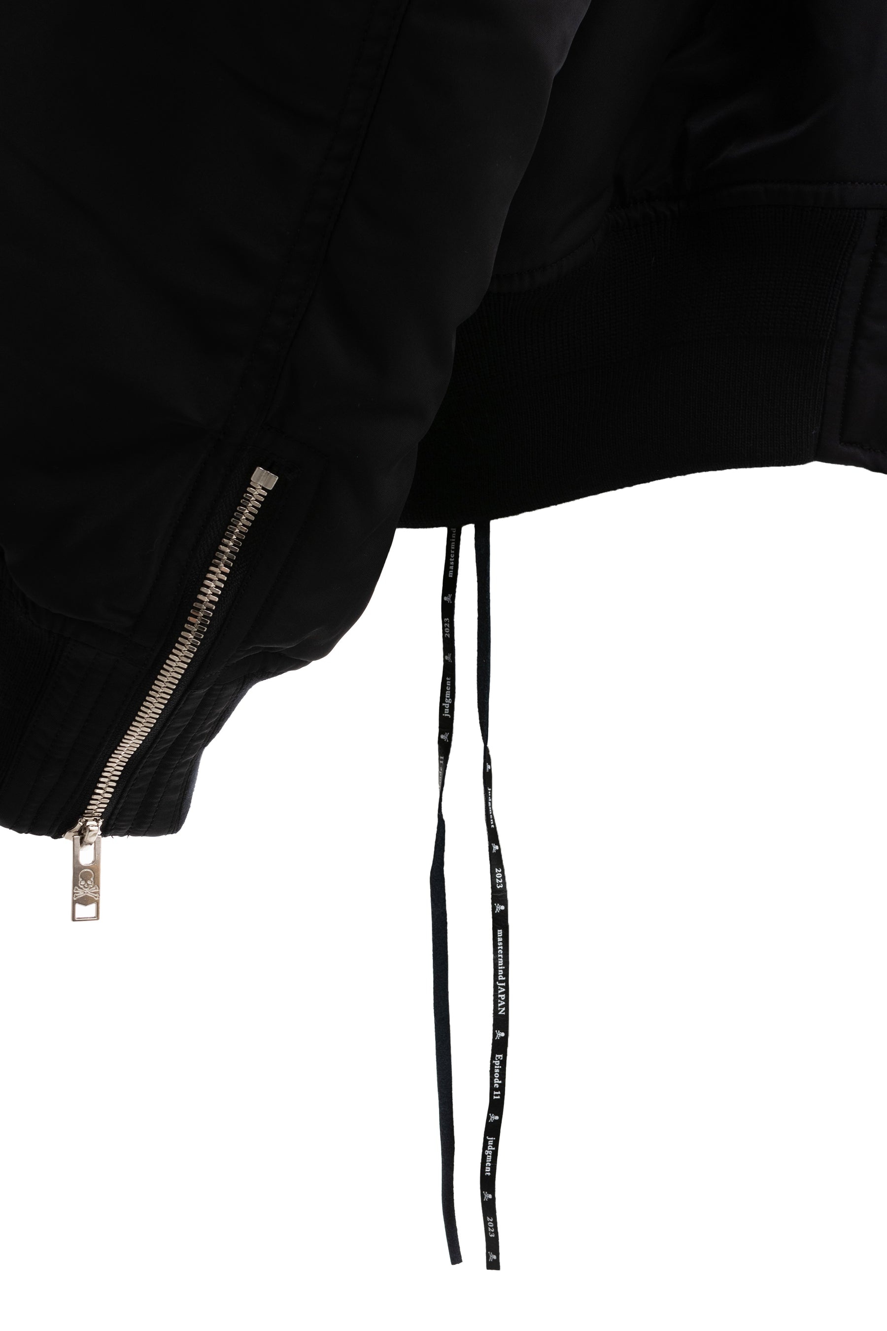 NYLON HOODED BOMBER JACKET / BLK - 6
