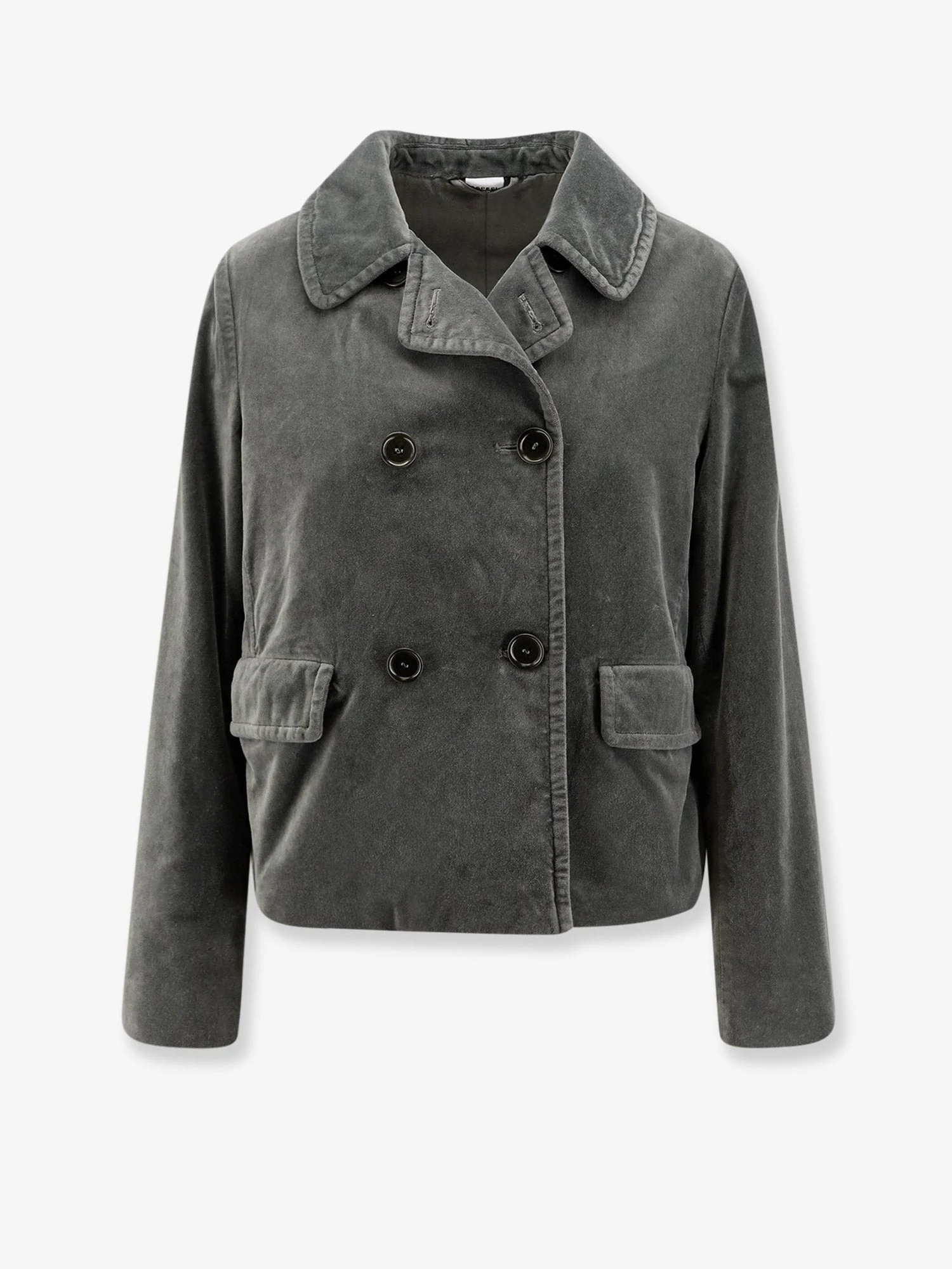 Aspesi Double-Breasted Velvet Blazer - 1