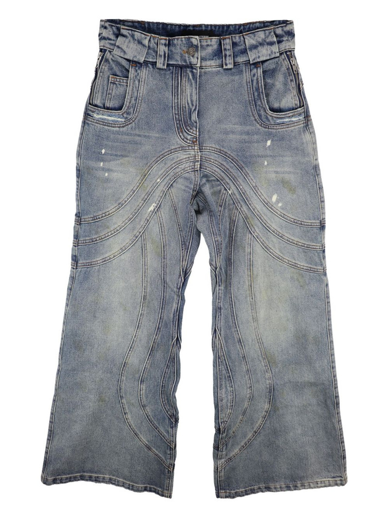 wave-pattern jeans 1