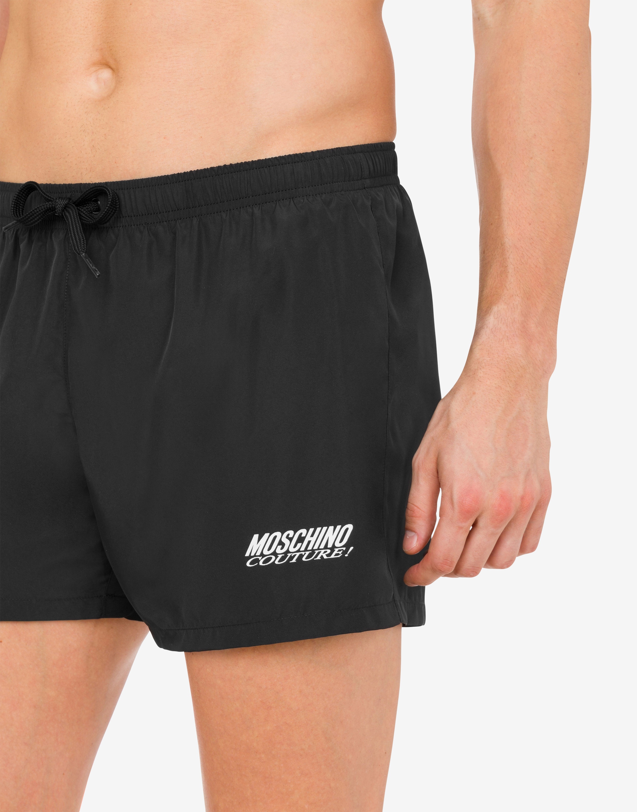 LOGO EMBROIDERY NYLON SWIM TRUNKS - 4