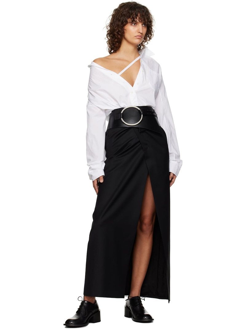 Black Aida Metal Ring Belt 4