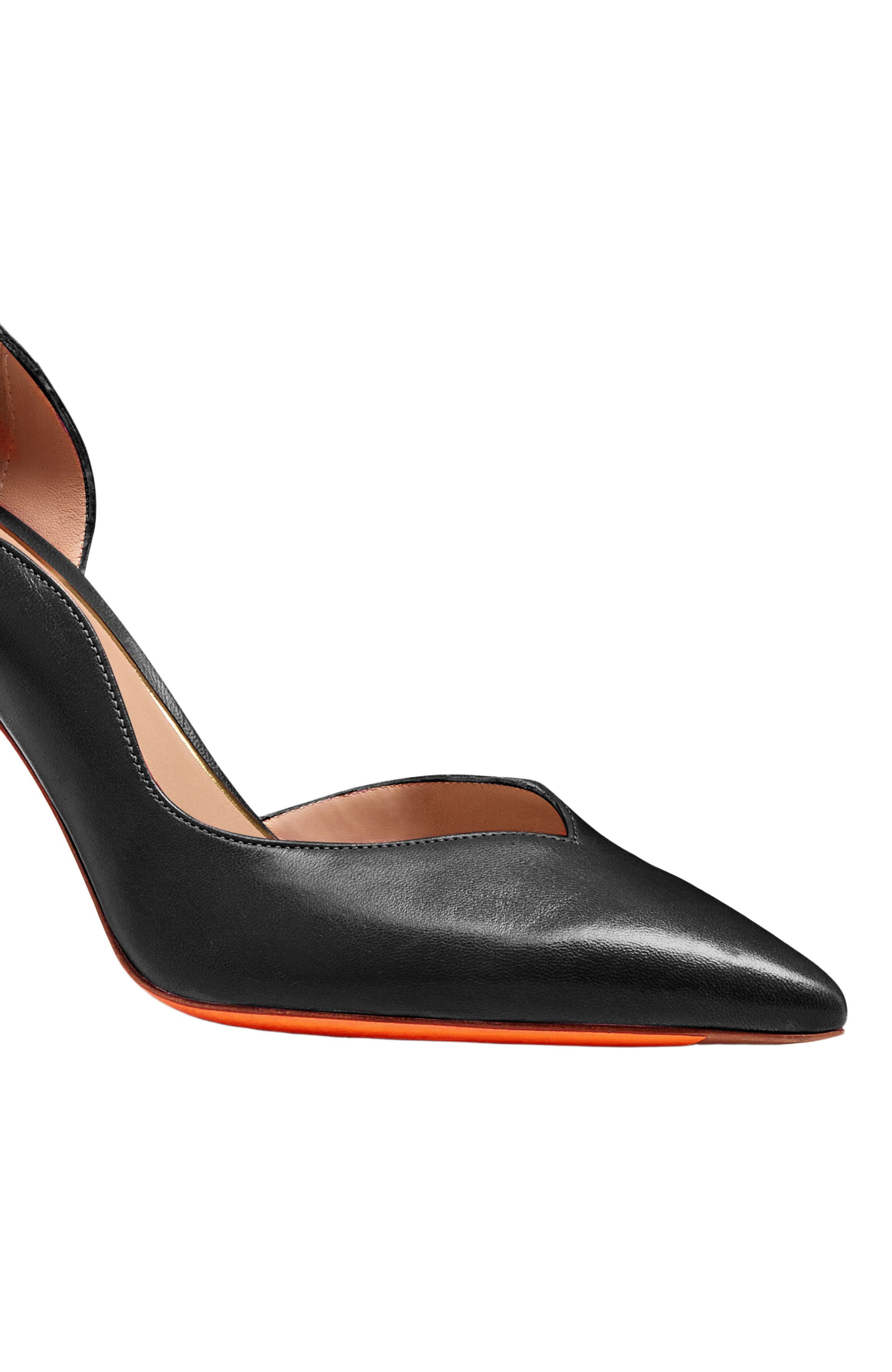 Santoni Women's  leather high-heel pump in Black at Nordstrom - 5