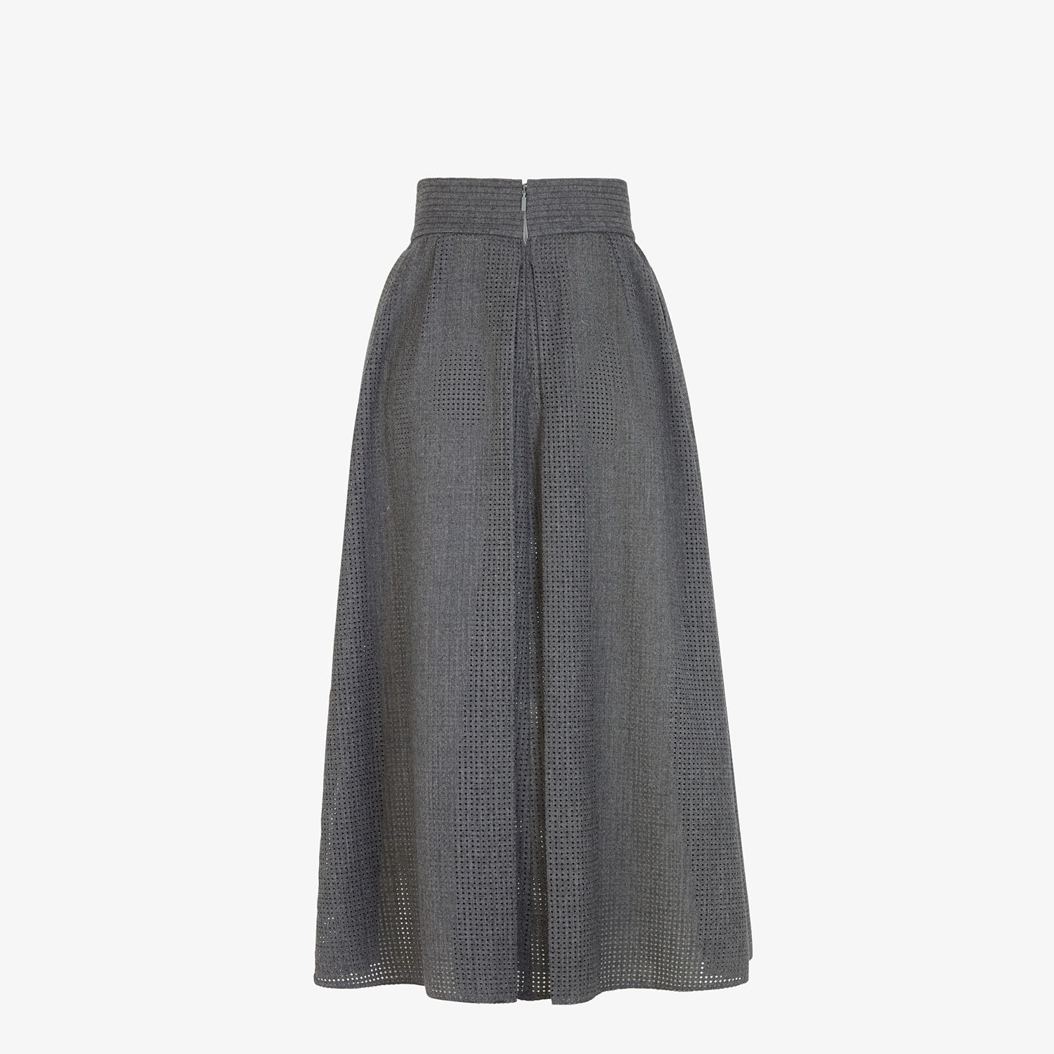 Gray flannel skirt - 2